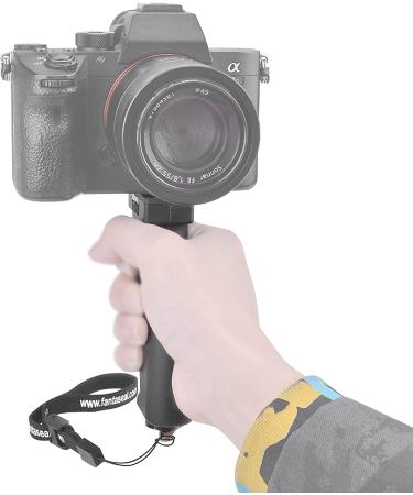 Universal Ergonomic Camera Stabilizer & Selfie Stick for Vlogging | Handheld Monopod with Light Holder | DSLR & Mirrorless Camcorder Accessories - Buy Online on GoSupps.com