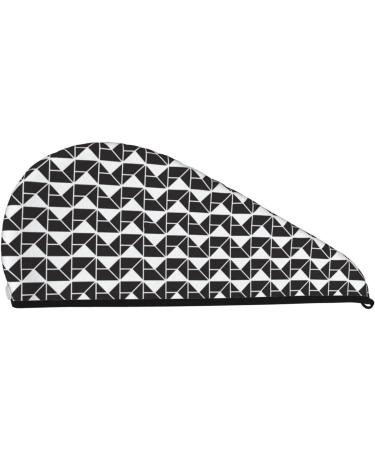 Super Absorbent Microfiber Hair Towel Wrap | Abstract Geometric Texture for Long Curly & Thick Hair - Quick Dry Coral Velvet for Women - Buy Online on GoSupps.com