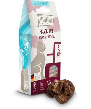 MjAMjAM Snack Box - Hearty Game Fillet (5 x 35g) - International Shipping Available - Premium Pet Treats - Buy Online on GoSupps.com