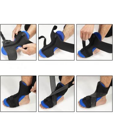 Ankle Brace for Heel Pain & Injury Recovery - Plantar Fasciitis Support for Men & Women - Black - Buy Online on GoSupps.com