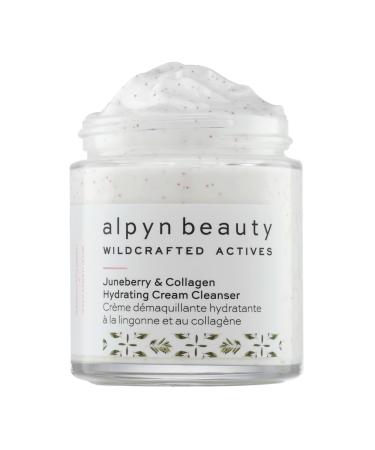 Alpyn Juneberry & Vitamin C Hydrating Cream Cleanser | Remove Dirt Oil & Makeup | Exfoliates Dryness for Soft & Smooth Skin | 3.9 oz / 115 ml