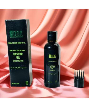 PrimeLook Castor Oil - Miracle Hair Growth Oil - Premium Quality for Healthy Skin & Hair - 100% Pure Castor Oil - Cold-pressed Unrefined Hexane-free -100 ml