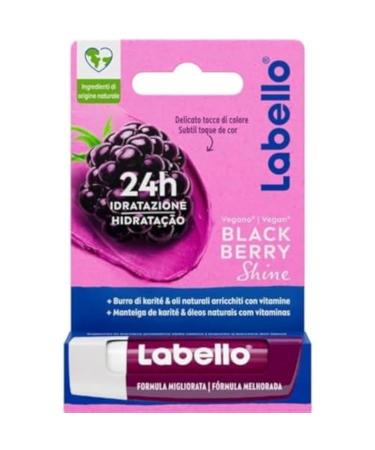 Labello Labello Black Berry Shine 5 ml 1 Piece - Lip Balm Glossy Blackcurrant Moisturizing