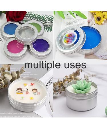 Zeoabsy 50 Pack 60ml Silver Aluminum Tin Cans with Screw Cap & Viewing Window - Ideal for DIY Ointments Candles Cosmetics & Shaving Soap - Buy Online on GoSupps.com