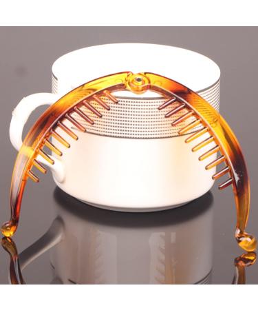 LULJY 4 Pieces Banana Clips Fish Clips Banana Fish Combs Wide Tort Toned Comb Long Hair Clips Fish Grip Slide Size 14 cm for Ladies (Black Gradient Brown) - Buy Online on GoSupps.com