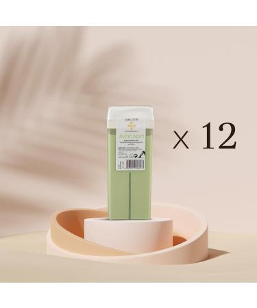 Guill Avocado Wax Gold 100ml - Professional Quality Wax for Legs Armpits & Body | Hypersensitive Skin | Pack of 12 | Easy Application - Buy Online on GoSupps.com