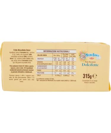  Italian Gourmet E.R. Mulino Bianco Lot de 6 graisses Biscottate Dolcifette 315 g + Pulpa Italian Gourmet Pulpa 400 g - Buy Online on GoSupps.com