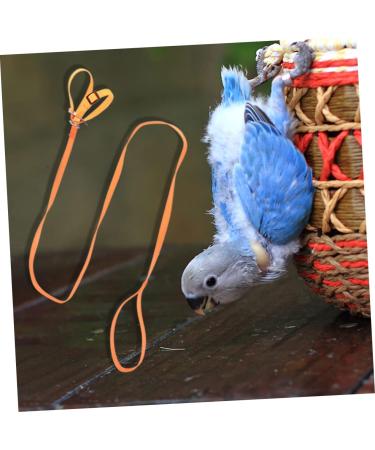 GREENADSCAPE 1pc Animal Leash Small Animal Harness Leash Adjustable Bird Harness Leash Bird Leash Polyester 135 1 0.1CM Orange - Buy Online on GoSupps.com