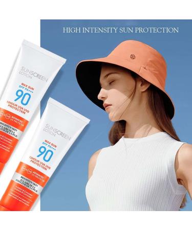 Ultimate Protection Sun Cream SPF 90 - Moisturizing Face Sunscreen Lotion for Daily & Travel Use Waterproof Against UVA & UVB Rays - Buy Online on GoSupps.com