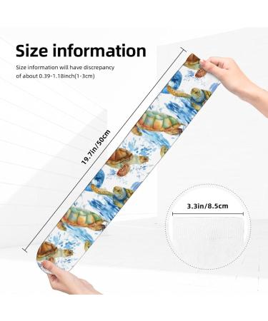 Sea Turtles Compression Socks for Men & Women - 15-20 mmHg Circulation Support for Running & Cycling - Buy Online on GoSupps.com