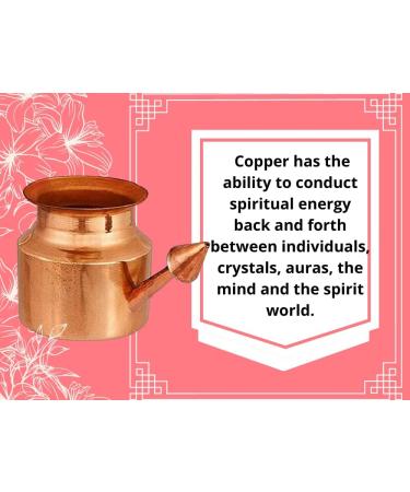 Pure Copper Traveller's Traditional Neti Lota Ramjhara Kalash - Nasal Congestion Relief Tool Kit - Buy Online on GoSupps.com