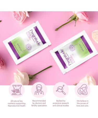 Pregnitude Reproductive Fertility Support - Promotes Regular Ovulation & Menstrual Cycles - 30 Day Supply (60 Servings) - Buy Online on GoSupps.com