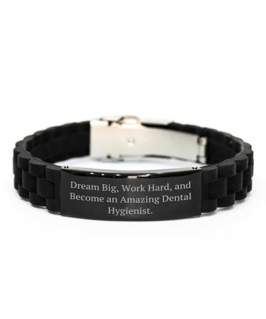 Dream Big & Work Hard Dental Hygienist Glide lock Clasp Birthday Unique Gift Gifts from Family & Friends