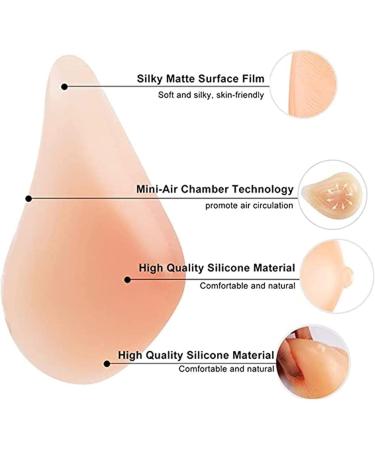 Knobco Lightweight Silicone Breast Inserts Pads for Mastectomy | Natural Left B Size | Perfect for Cancer Recovery - Buy Online on GoSupps.com