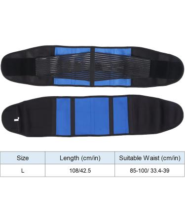 Breathable Adjustable Back Support Belt for Pain Relief - Lower Back Lumbar Support for Men & Women (Large) - Buy Online on GoSupps.com