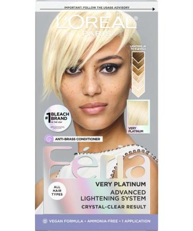 L'Oreal Paris Feria Multi-Faceted Shimmering Permanent Hair Color  Very Platinum  Pack of 1  Hair Dye