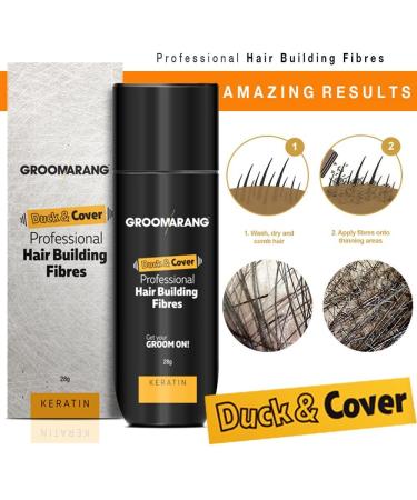 Buy Groomarang Keratin Hair Fibers x2 - Instant Fuller Hair Solution for Thinning Hair in Black | International Shipping - Buy Online on GoSupps.com