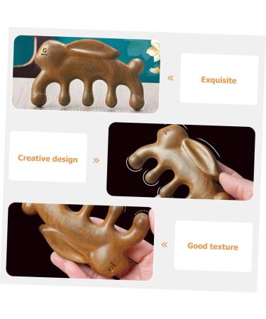 Ultechnovo 3ST Green Sandalwood Massage Comb - Wide Tooth Tool for Circulation Smoothing and Breastfeeding - Perfect Gift Idea - Buy Online on GoSupps.com