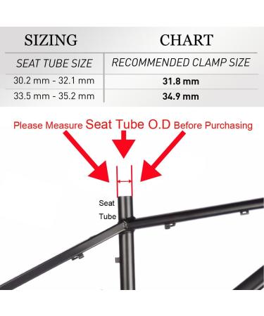 Corki Quick Release Bike Seatpost Clamp 31.8mm Black | Sandblasted Anodized Aluminum Alloy KC89 - Buy Online on GoSupps.com