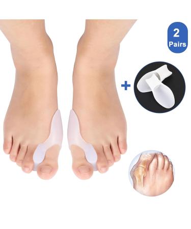 Shop Liyjtk Silicone Valgus Toe Separator Wrap Set - Protective Corrector for Inflammation & Foot Care | White - Buy Online on GoSupps.com