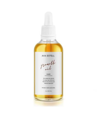 AVA ESTELL Rapid Growth Oil with Organic Rosemary Oil for Hair Growth - Repairs Damaged Hair Soothes Itchy Scalp Moisturizes Hair and Provides Dandruff Relief - Rosemary Essential Oil for Hair