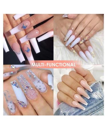 Modelones Acrylic Nail Kit - Acrylic Powder and Liquid Monomer with Nail Brush, Forms, 3 Colors - Perfect for Nail Extensions and 3D Manicures - Buy Online on GoSupps.com