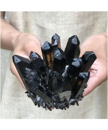 Natural Black Smokey Quartz Crystal Cluster Specimen Suitable for Home HOMEZHOU (Size : 800-900g) - Buy Online on GoSupps.com