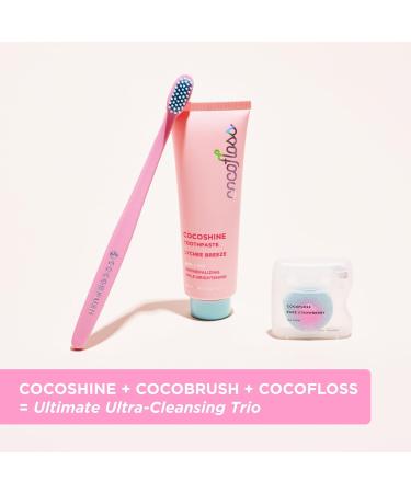 Cocofloss Cocoshine Whitening Toothpaste - Fluoride-Free n-HA Formula for Sensitive Teeth Kid-Friendly Lychee Breeze 3.4 oz - Remineralize & Repair Your Smile - Buy Online on GoSupps.com