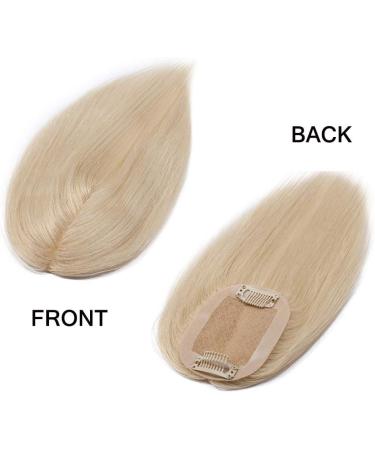 Double Silk Base Human Hair Topper 2.5"x4" Handmade Crown for Bald Women - Buy Online on GoSupps.com