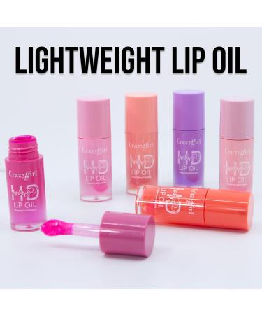 Glam Lux 109 Bundle Set of 6 HD Mood Color Changing Lip Oil Temperature Changing Ph Activated Sheer Lightweight Non-Sticky Moisturizing Nourishing For Girls Teens Tweens & Women - Buy Online on GoSupps.com