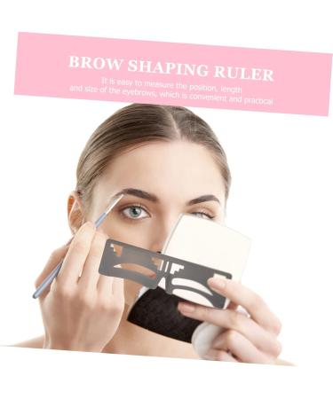 POPETPOP 4 Pcs Eyebrow Ruler Makeup Supplies Brow Stencil Ruler Eyebrow Makeup Tools Eyebrow Trimming Sticker 1 count (Pack of 1) As Shownx2pcs - Buy Online on GoSupps.com