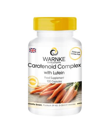 Carotenoid Complex with Lutein Zeaxanthin Beta Carotene and Lycopin 100 Capsules | Warnke Vitalstoffe