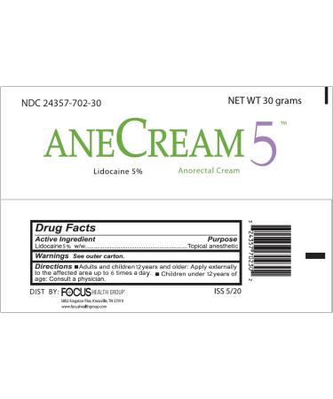 AneCream5 5% Lidocaine Numbing Cream - Maximum OTC Strength Medical Grade Anesthetic, 30g Tube for Local & Anorectal Use | Hemorrhoid Treatment - Buy Online on GoSupps.com