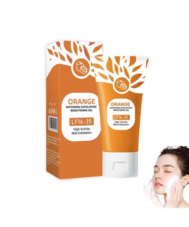 Natural Orange Peeling Gel Orange Exfoliating Brightening Gel Peeling Gel for Face and Body Deep Cleansing and Gentle Skin Care 1 Piece 1 50 g 1er Pack