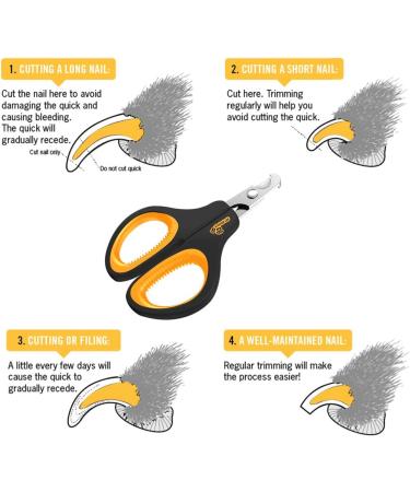 Professional Cat Nail Clipper - For Dogs, Cats, Puppies, Kittens, Birds, Hedgehogs, Ferrets & More - Buy Online on GoSupps.com