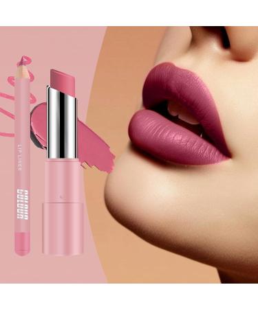 Moisturizing Lip Balm - Tinted Lipstick Waterproof Matte Balm Long-Lasting Non-Sticky for Cold Winter Care and Daily Makeup - Buy Online on GoSupps.com