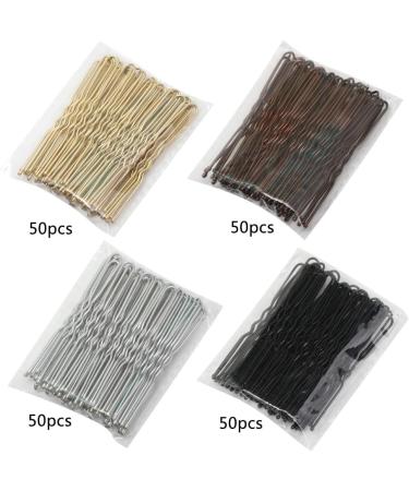 200 U-Shaped Bobby Pins Kit for All Hair Types - Metal Hair Clips for Women & Girls - Buy Online on GoSupps.com
