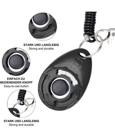 CRLLDPM Dog Training Clickers - 3 Pack with Hand Loop | Perfect for Dogs Cats & Horses | Clicker Training Tools | International Shipping - Buy Online on GoSupps.com