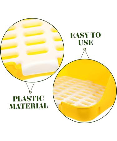 CORHAD Box Rabbit Toilet Pet Toilet Bunny Toilet Pet Supply Pet Training Corner Bunny Potty Rabbit Potty Pet Pee Toilet Pet Drawer Potty Pet Potty Pet Litter Tray Little Pig Pee Toilet 28.5X23.5X15.5CM Yellow - Buy Online on GoSupps.com