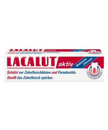 Lacalut active toothpaste 100ml toothpaste noticeable tightening and consolidation of the gums effective tooth & gum care 1x100g
