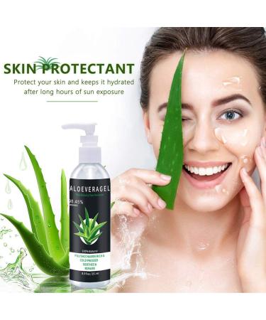 Aloe Vera Gel for Face Scalp & Hair - Soothing After Sun Moisturizer | International Shipping Available - Buy Online on GoSupps.com