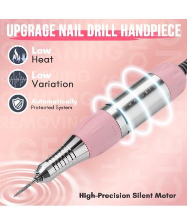 Makartt Electric Nail File Nail Drill for Acrylic Nails Gel 30000RPM Adjustable Speed Electric Manicure Pedicure Set for Gel Nail Polish Remover pink - Buy Online on GoSupps.com