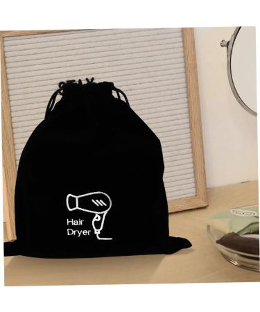Baluue 5pcs Flannel Hair Dryer Bag Travel Drawstring Bag Hair Tools Travel Bag Hair Dryer Bag for Travel Bag for Hair Dryer Hair Dryer Organizer Flat Ironing Travel Bag Travel Makeup Bag 26.00X23.00X0.50CMx5pcs Blackx5pcs - Buy Online on GoSupps.com