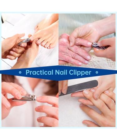 OLACD Large Fingernail Trimmer with Tin Box for Men Women 0.6 Ultra Wide Jaw Opening Nail Clipper with Nail File Heavy Duty Stainless Steel Sharp Toenail Cutter Nail Clipper for Thick Nails - Buy Online on GoSupps.com