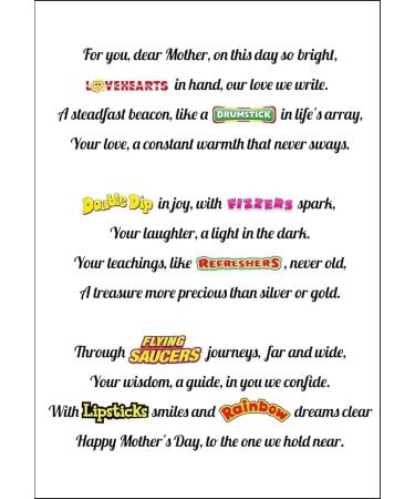 Just Treats Sweets Hamper - Gift for Mum (Personalised Retro Sweets Hamper Poem for Mum) Personalised Mum Hamper - Buy Online on GoSupps.com