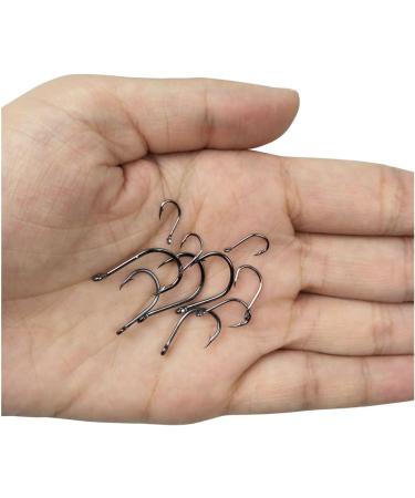 300pcs Small Black High Carbon Fishing Hooks Set | 6 Sizes | Plastic Box Included - Buy Online on GoSupps.com