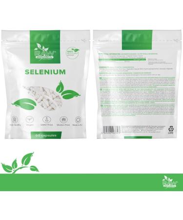 Selenium 200 mcg High Strength Capsules - Vegan Antioxidant Supplement for Thyroid, Immune System, Hair & Nails | Raw Powders - Buy Online on GoSupps.com