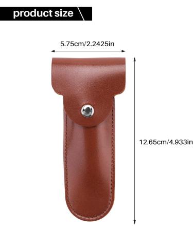 Qtynudy Travel Razor Case - PU Leather Holder for Manual Double Edge Safety Razors | International Shipping - Buy Online on GoSupps.com