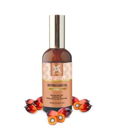 Batana Oil For Hair Growth With Rosemary Oil For Women And Men| Nourishes Repair Split Ends Eliminates Frizz And Hair Loss | 3.38oz