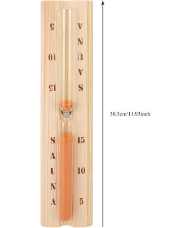 Plplaaoo Sauna Sandwatch - 15-Minute Heat-Resistant Wooden Hourglass for Sauna & Whirlpool - Buy Online on GoSupps.com